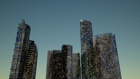 city-skyscrapers-at-night-with-dark-sky